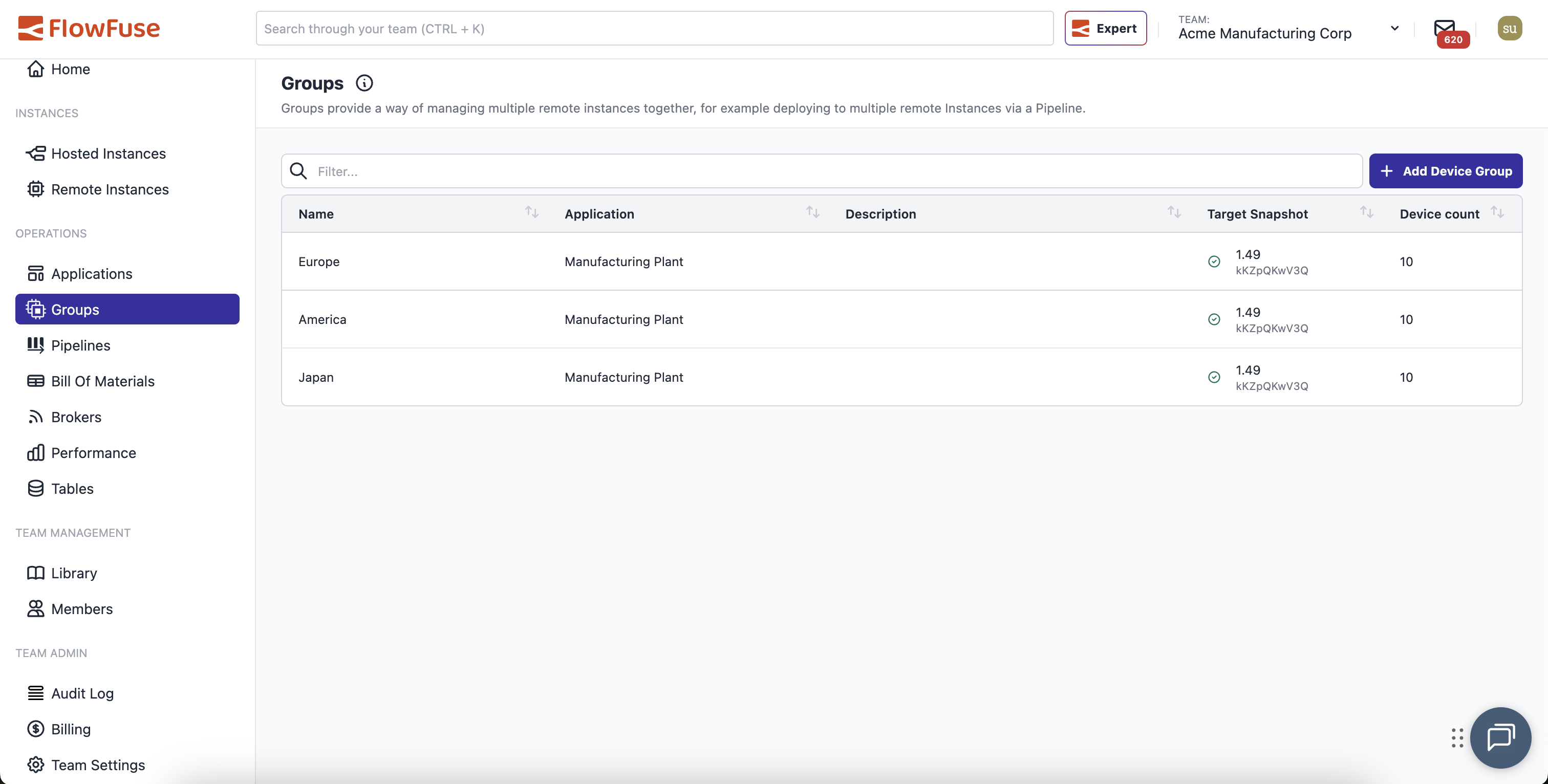 Groups UI